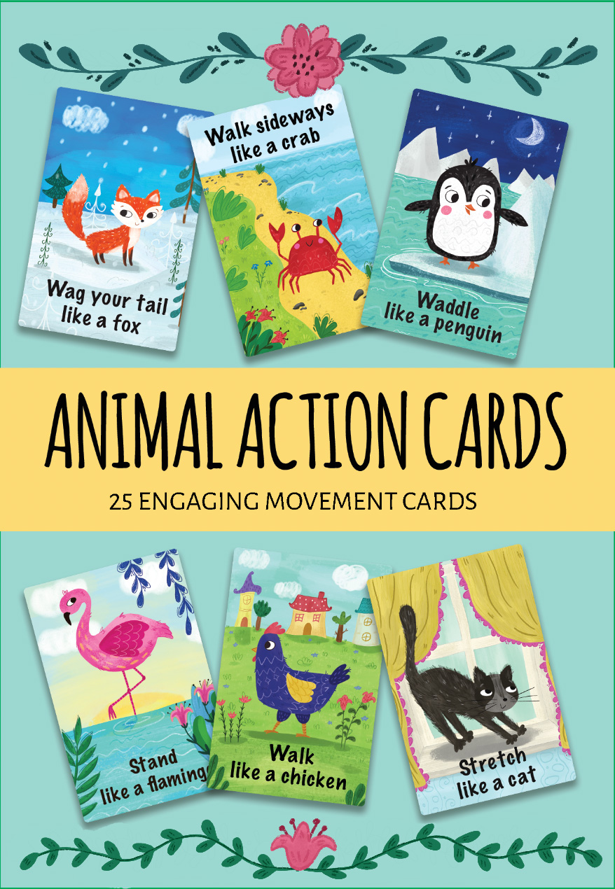 box cover of Animal Action Cards